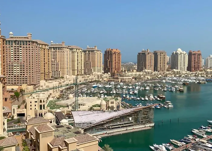 The Pearl Qatar, Luxury 2Br Apartment, Marine View, Swimming Pool Gym