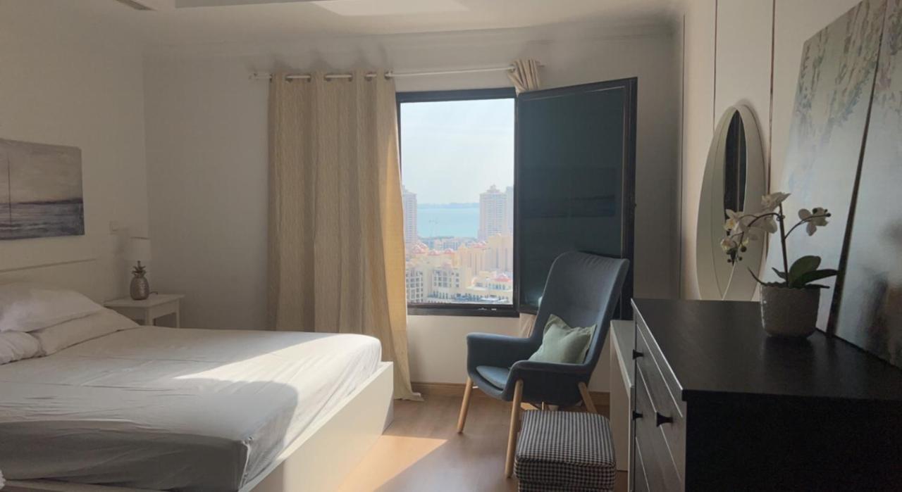 Marina View, Sunlit Studio In The Pearl Apartment Doha